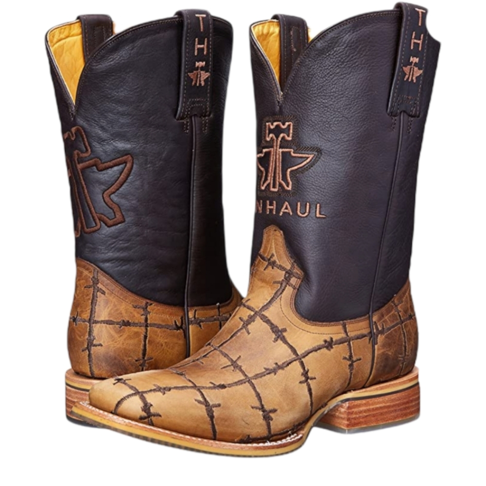 TIN HAUL "Bob Wire" mens Cowboy Western cattle rancher boots NEW with tags 14EE